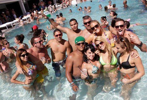 Miami pool party