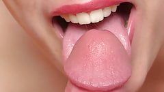 Recruit reccomend mouth close up
