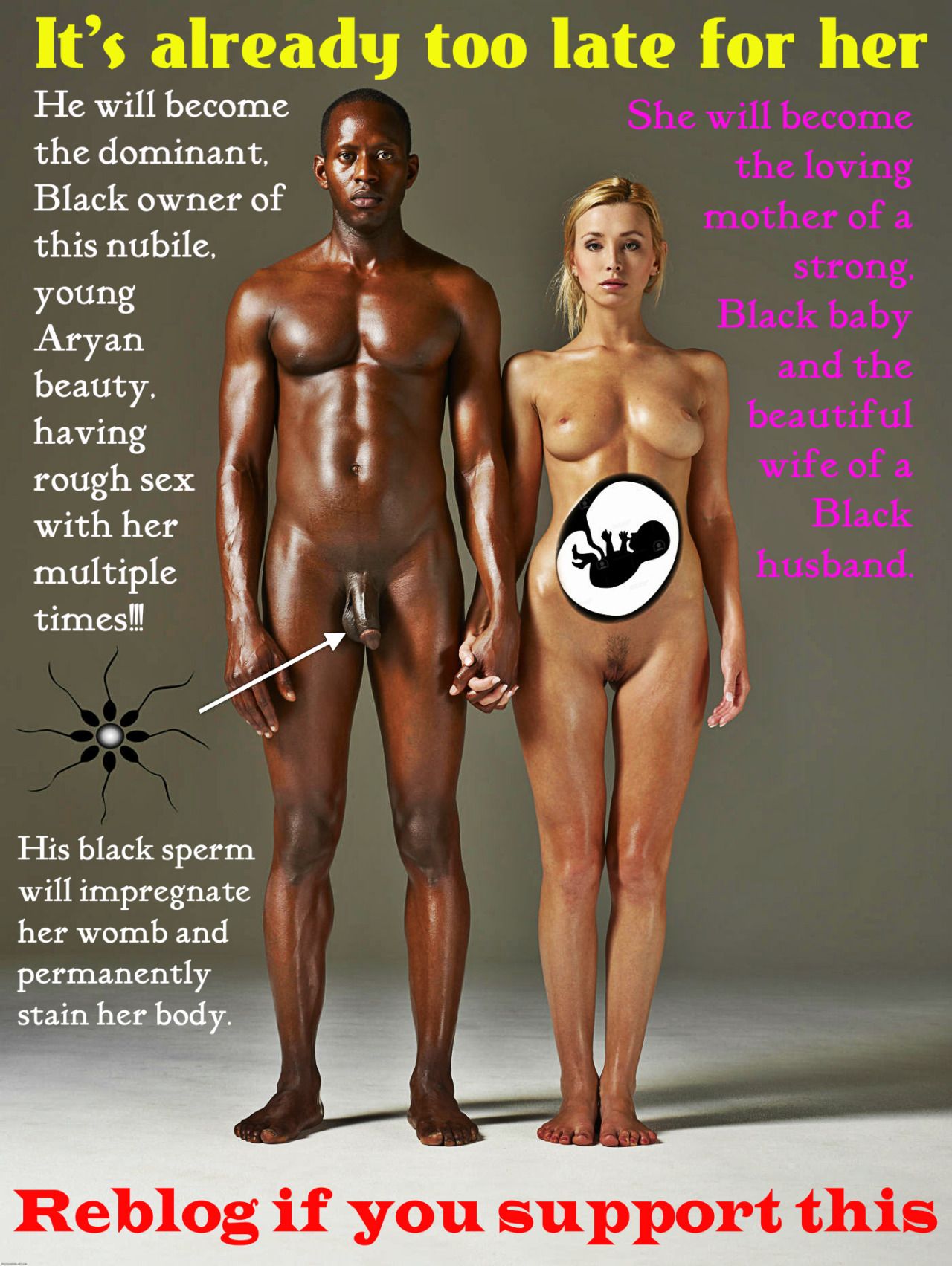 white wife black baby impregnate