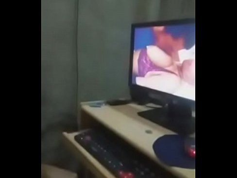 Watching porn while fucking