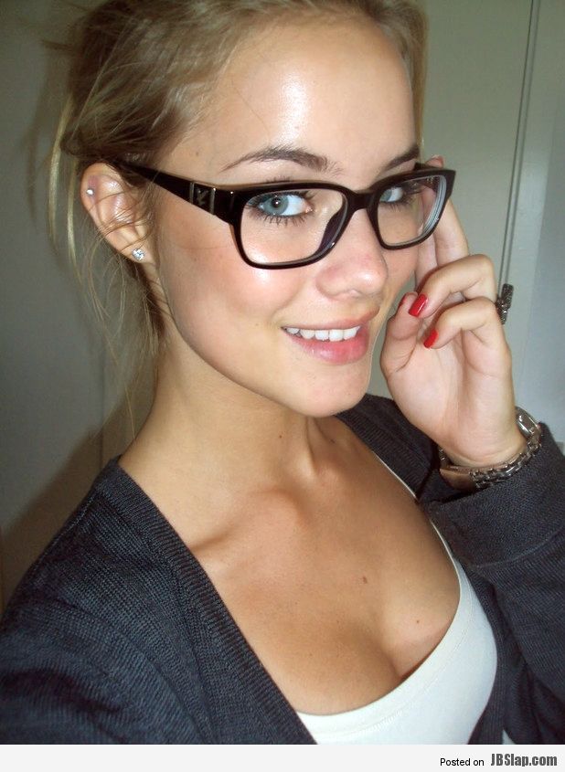 Hot blond glasses