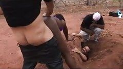 best of Slave outdoor dick africa handjob