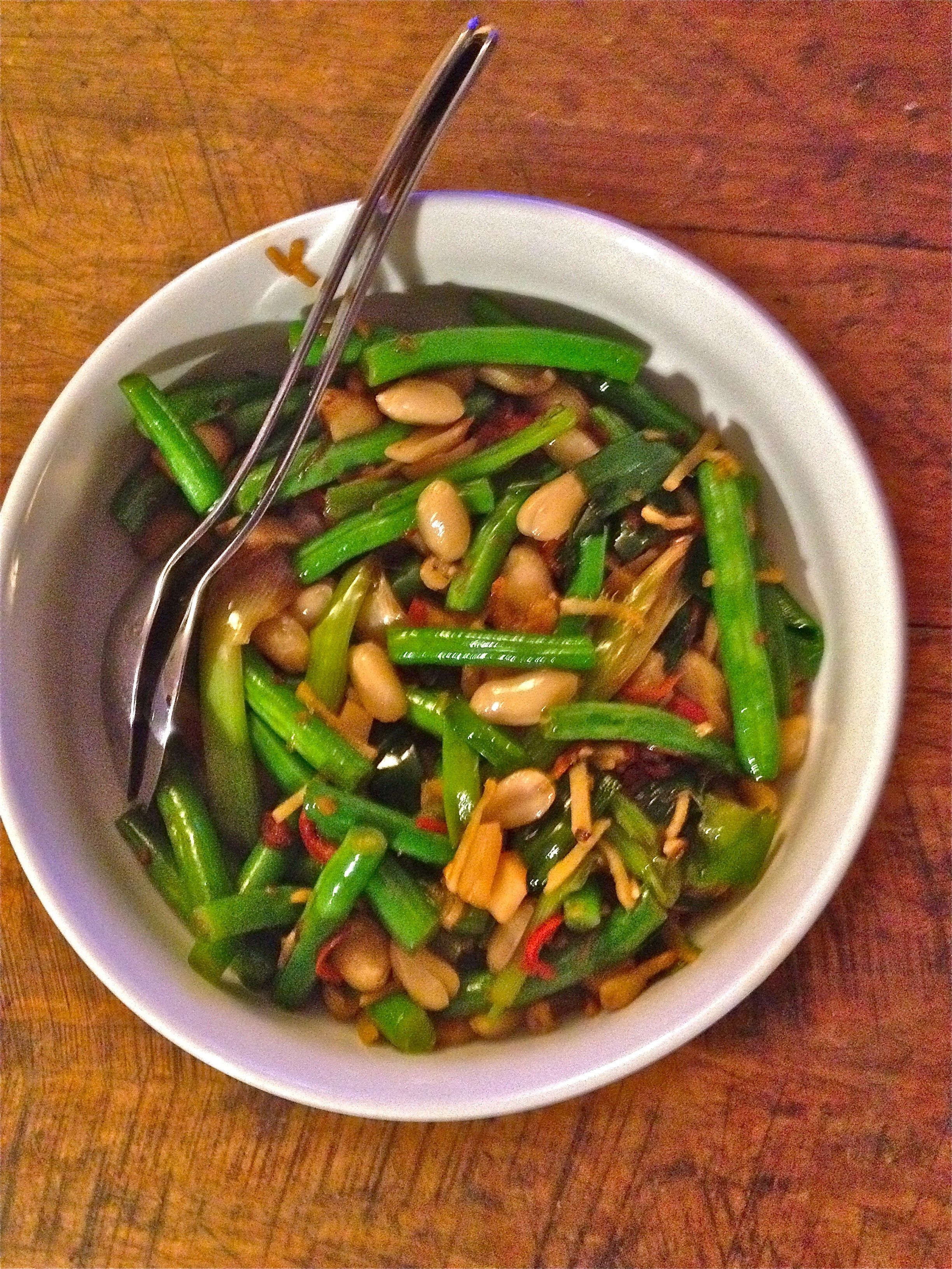Manager reccomend Asian style green beans