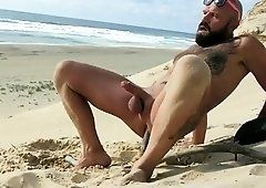 Scarecrow reccomend nudist black handjob cock on beach