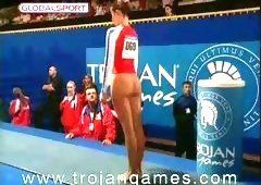 Horny gymnast