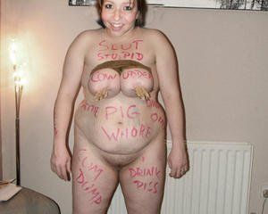 White slut pig wife