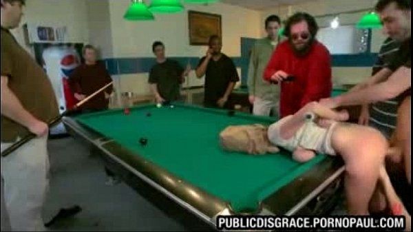 Sucks fucks bikini pool table