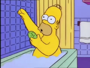 Officer reccomend bart hits homer with chair meme