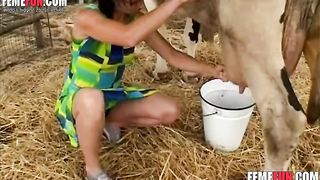 best of Cunt girl blowing cow