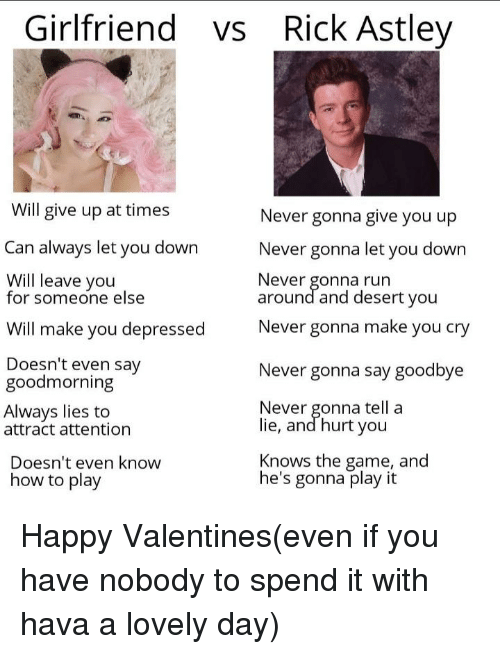 Emerald reccomend rick astley never gonna give
