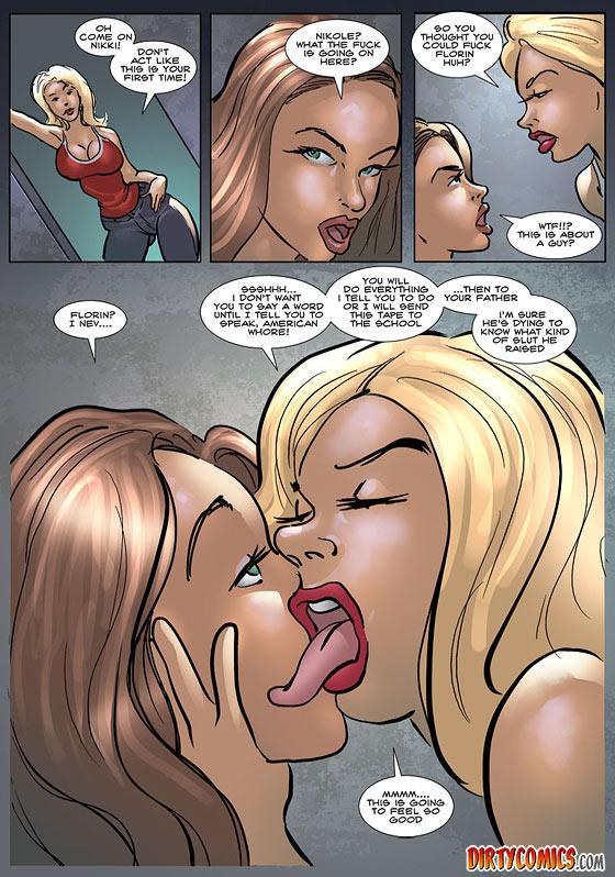 Lesbian dirty sex comic