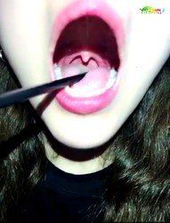 Ilaria show amazing uvula