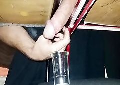 best of Into glass shot slave milking