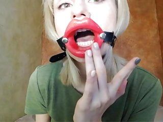 best of Dildo swallow mouth open