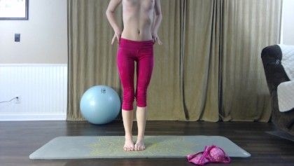 Naked yoga pilates