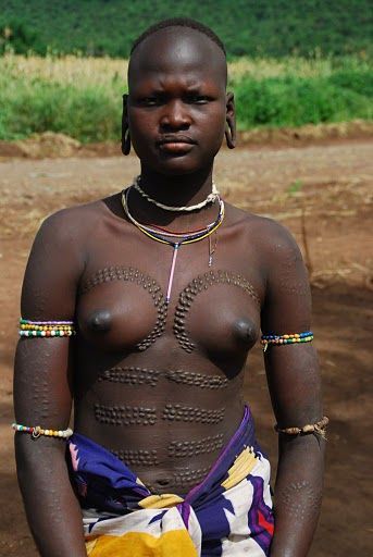 African hot girl naked breast