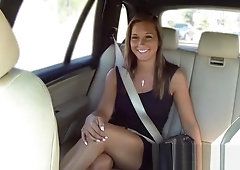 Gorgeous Russian Girl gets one Hell Sex in Fake taxi.