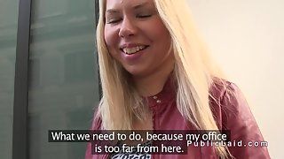 best of Fucked girl Russian public blonde in
