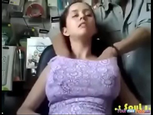 Indian teen boob press