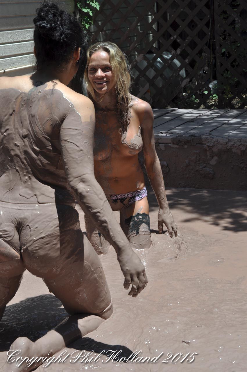 Naked action girls mud wrestling