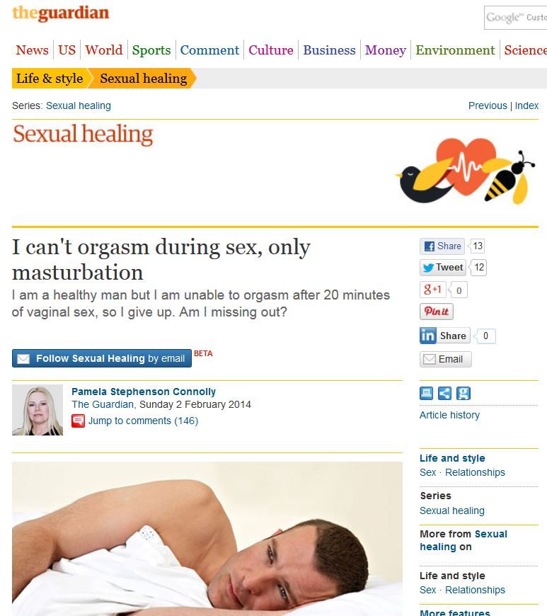 Hammer reccomend Difficulty having vaginal orgasm