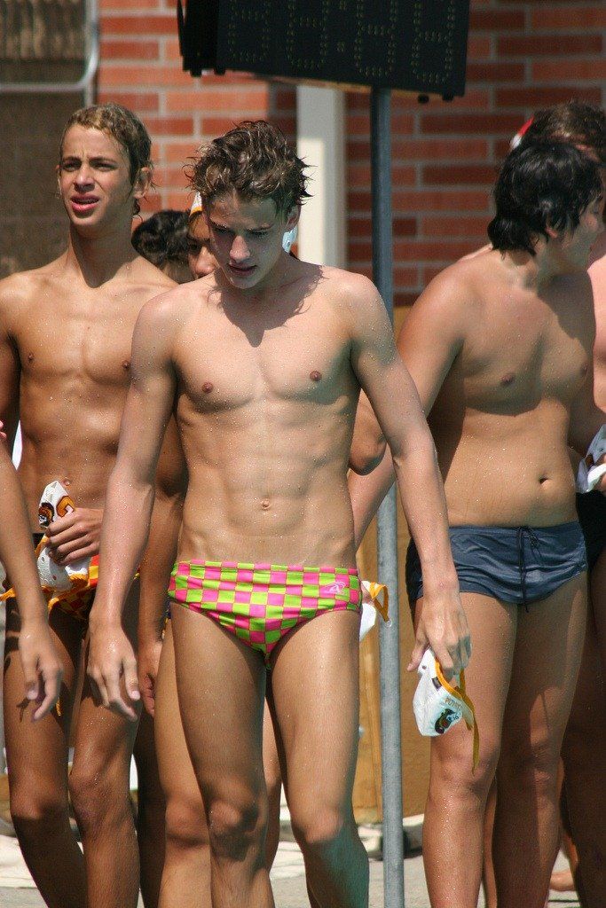 best of Guys abs in erection speedos an Hot having with