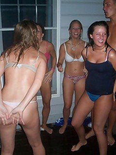 Teen busty wild party
